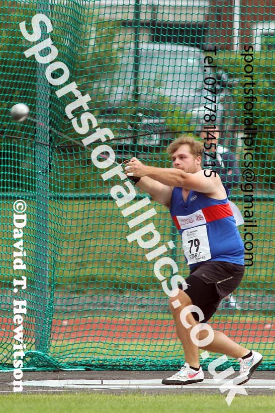 Mens hammer, 2021 Northern Senior and Under-20s Champs., Leigh. Photo: David T. Hewitson/Sports for All Pics